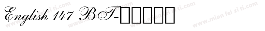 English 147 BT字体转换
